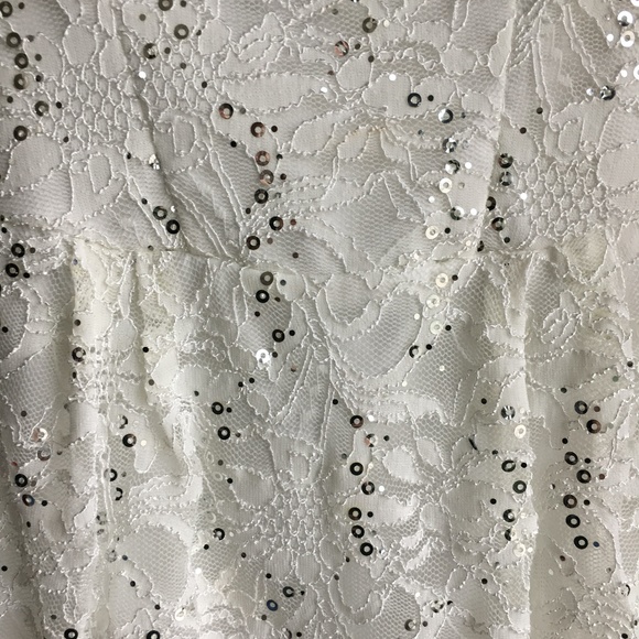 White Mini Strapless Dress - Picture 2 of 3